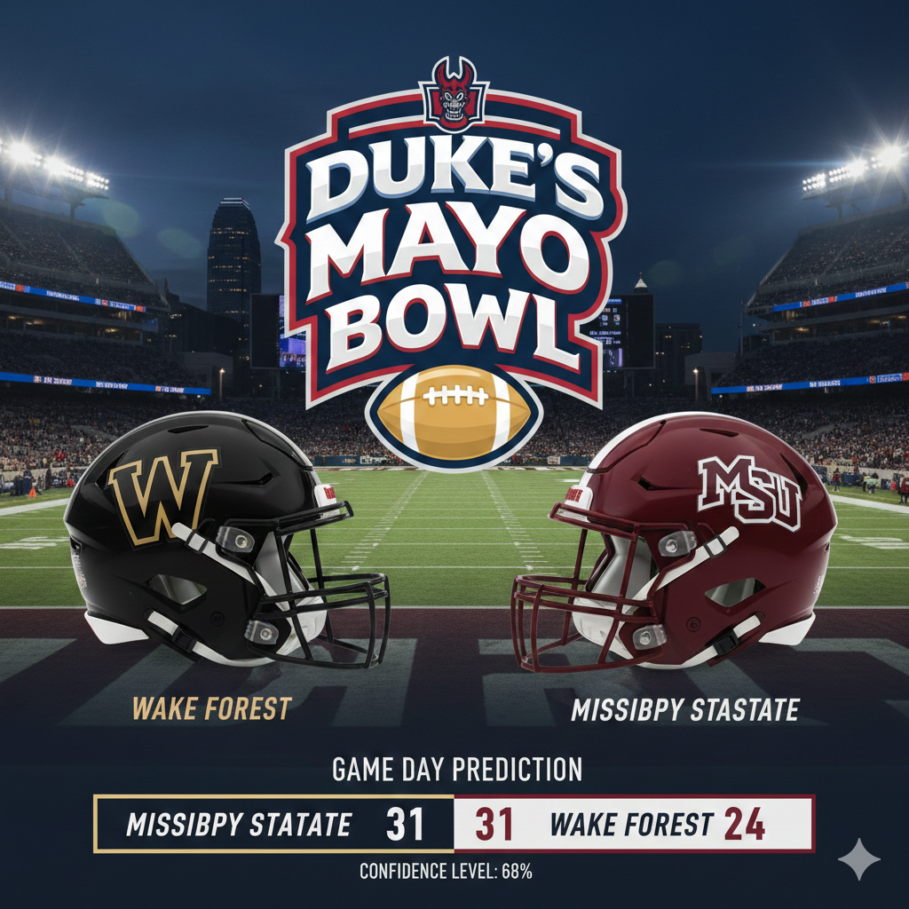 Wake Forest vs Mississippi St: Dukes Mayo Bowl Analysis and Prediction